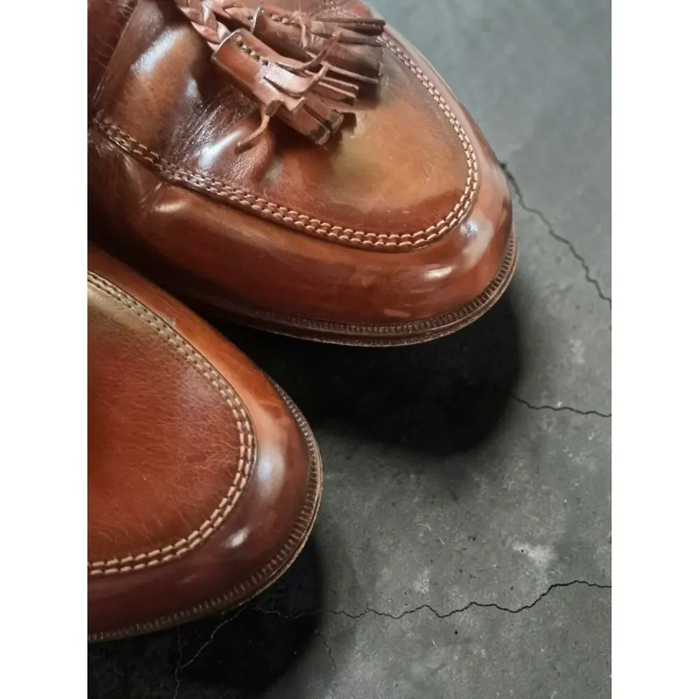 Johnston & Murphy Cellini Italy Leather Tassel Loafers Men's Size 10 Dress